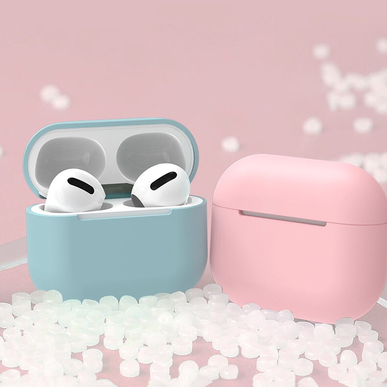 Fodral för AirPods 2 / AirPods 1 mjukt silikonskydd för hörlurar vitt (fodral C)