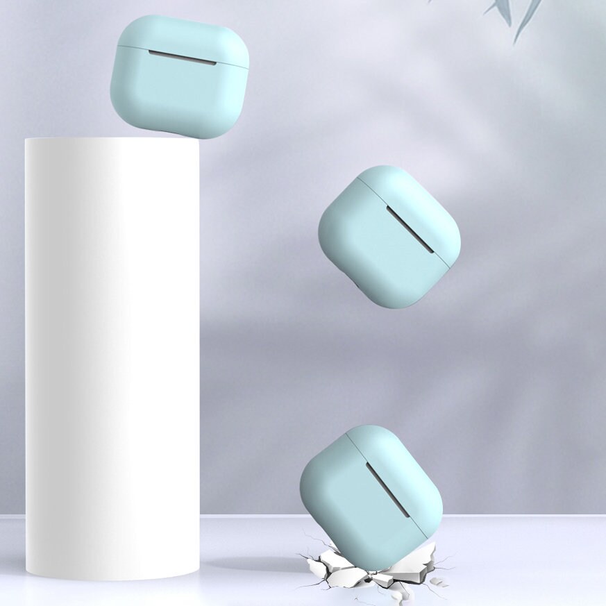 Fodral för AirPods 2 / AirPods 1 mjukt silikonskydd för hörlurar vitt (fodral C)