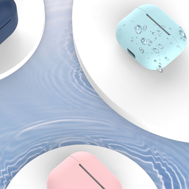 Fodral för AirPods 2 / AirPods 1 mjukt silikonskydd för hörlurar vitt (fodral C)