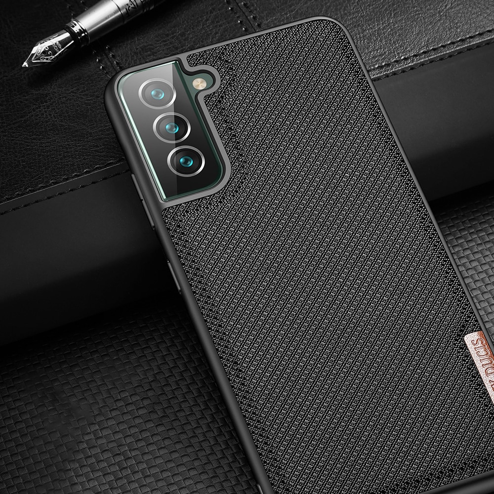Dux Ducis Fino etui er lavet af nylonmateriale til Samsung Galaxy S22 + (S22 Plus) blå