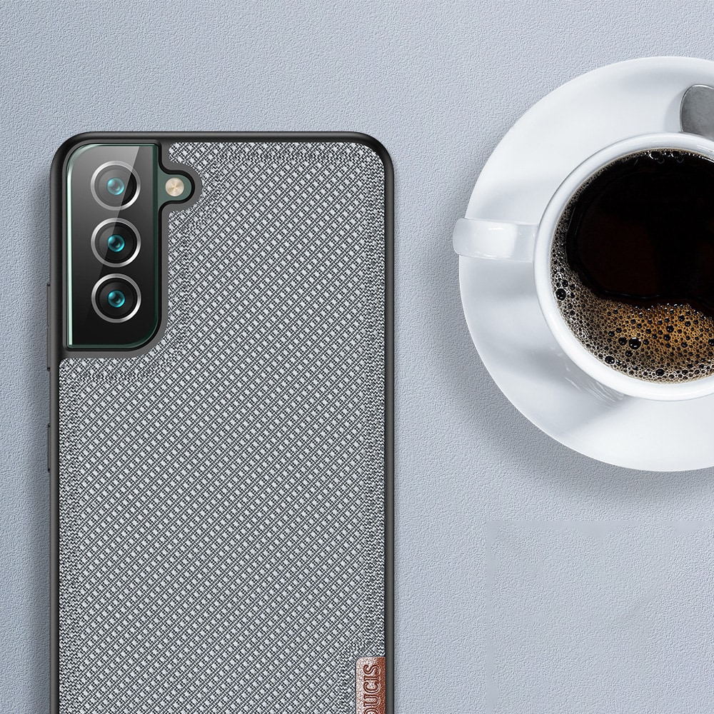 Dux Ducis Fino etui er lavet af nylonmateriale til Samsung Galaxy S22 + (S22 Plus) blå