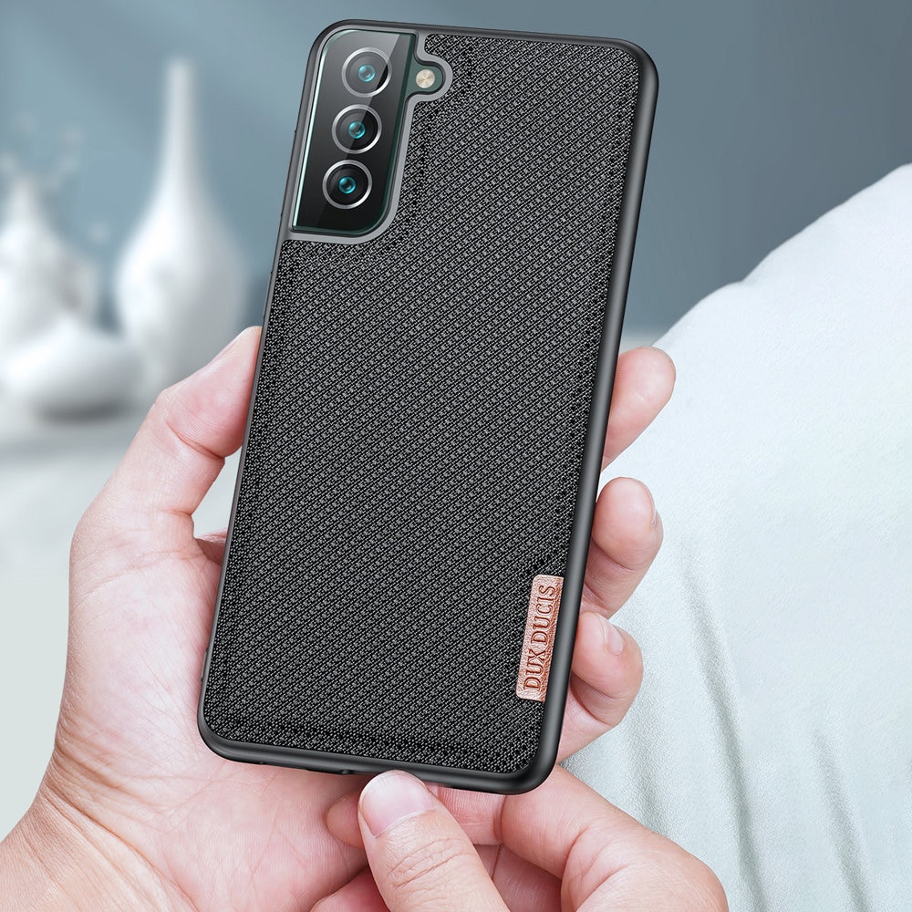 Dux Ducis Fino etui er lavet af nylonmateriale til Samsung Galaxy S22 + (S22 Plus) blå