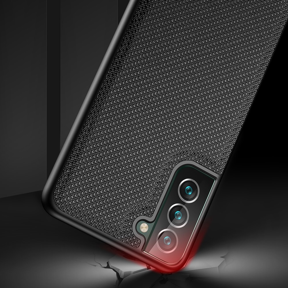Dux Ducis Fino etui er lavet af nylonmateriale til Samsung Galaxy S22 + (S22 Plus) blå