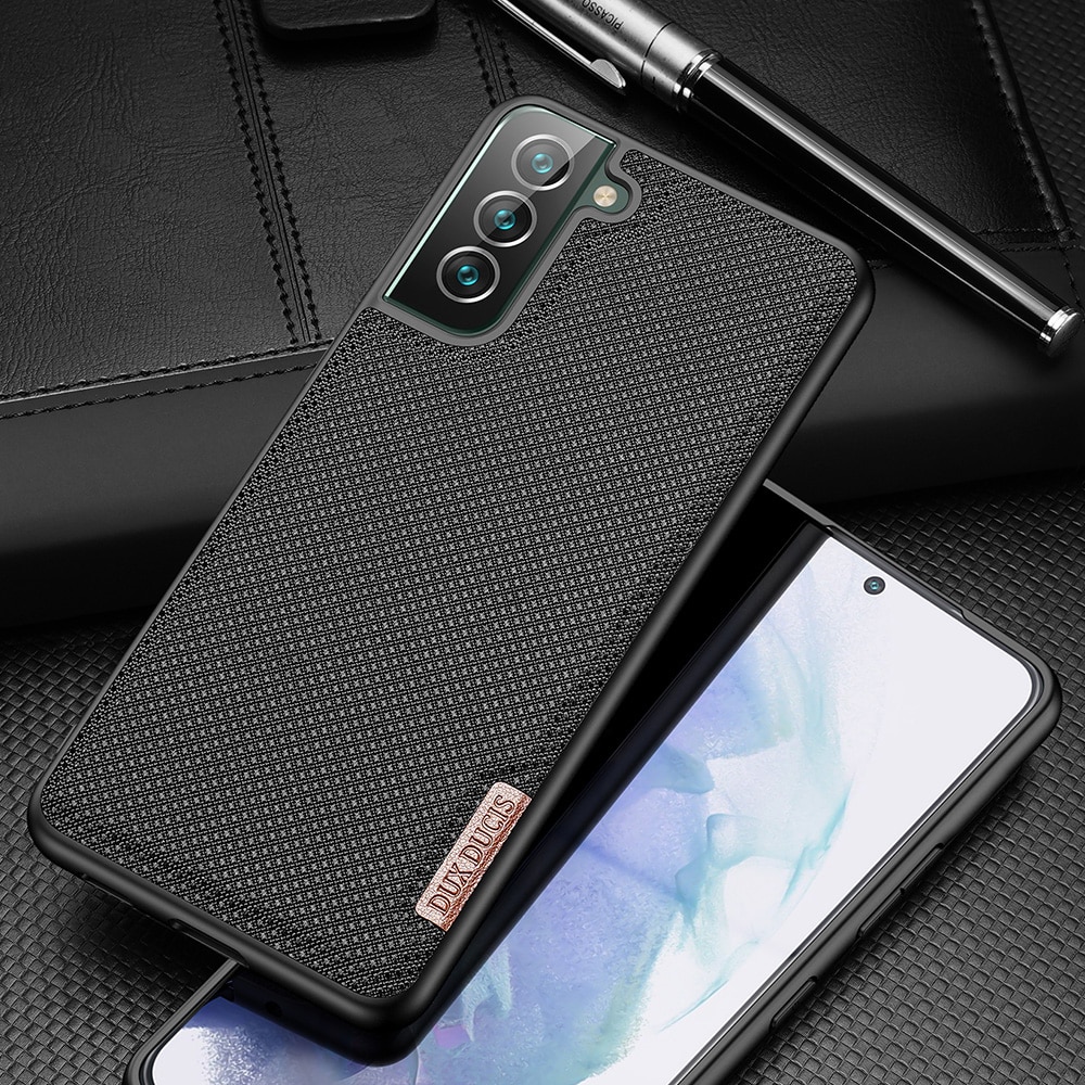Dux Ducis Fino etui er lavet af nylonmateriale til Samsung Galaxy S22 + (S22 Plus) blå