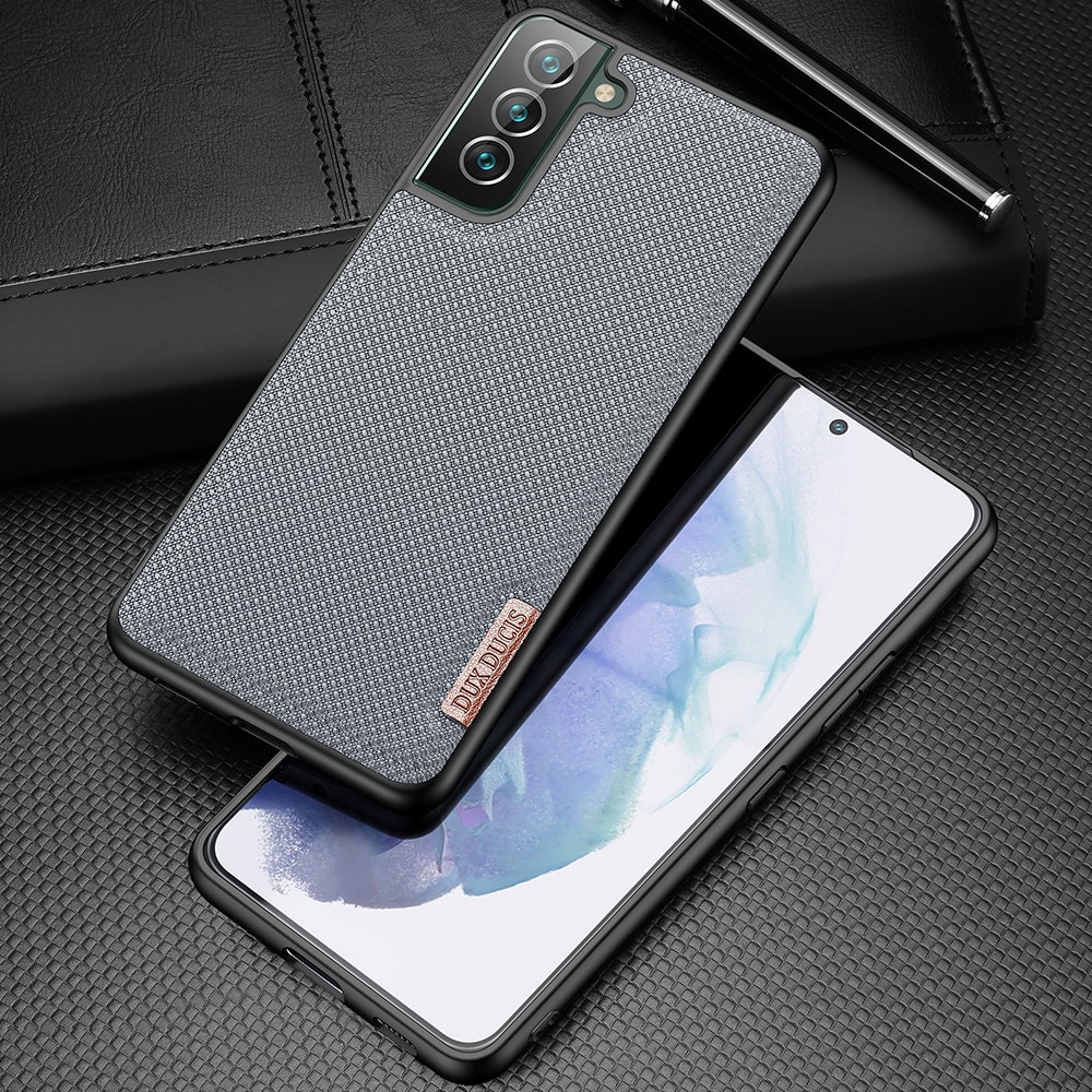 Dux Ducis Fino etui er lavet af nylonmateriale til Samsung Galaxy S22 + (S22 Plus) blå