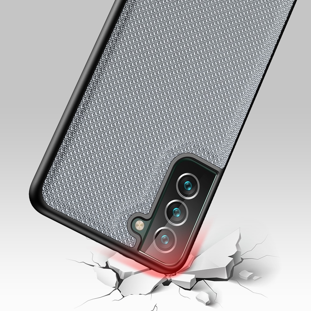 Dux Ducis Fino etui er lavet af nylonmateriale til Samsung Galaxy S22 + (S22 Plus) blå
