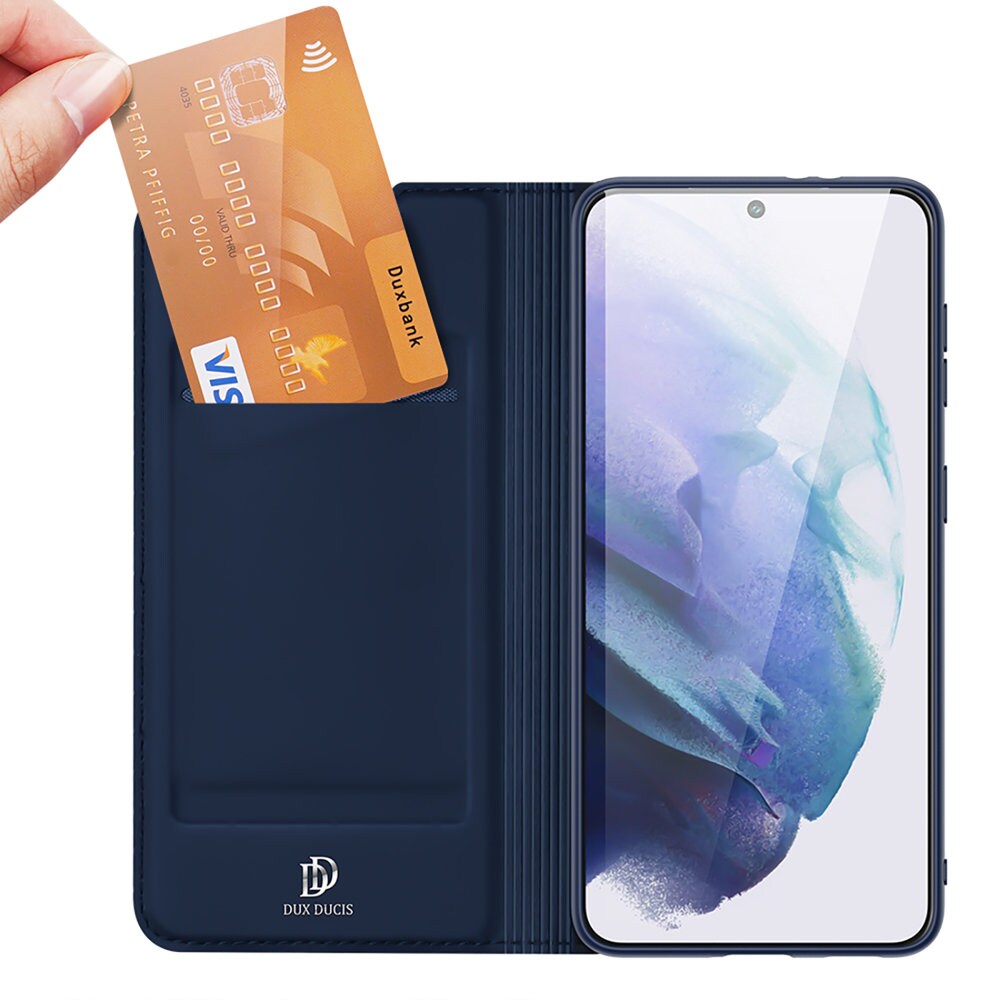 Dux Ducis Skin Pro Holster Cover Flip Cover til Samsung Galaxy S22 + (S22 Plus) blå