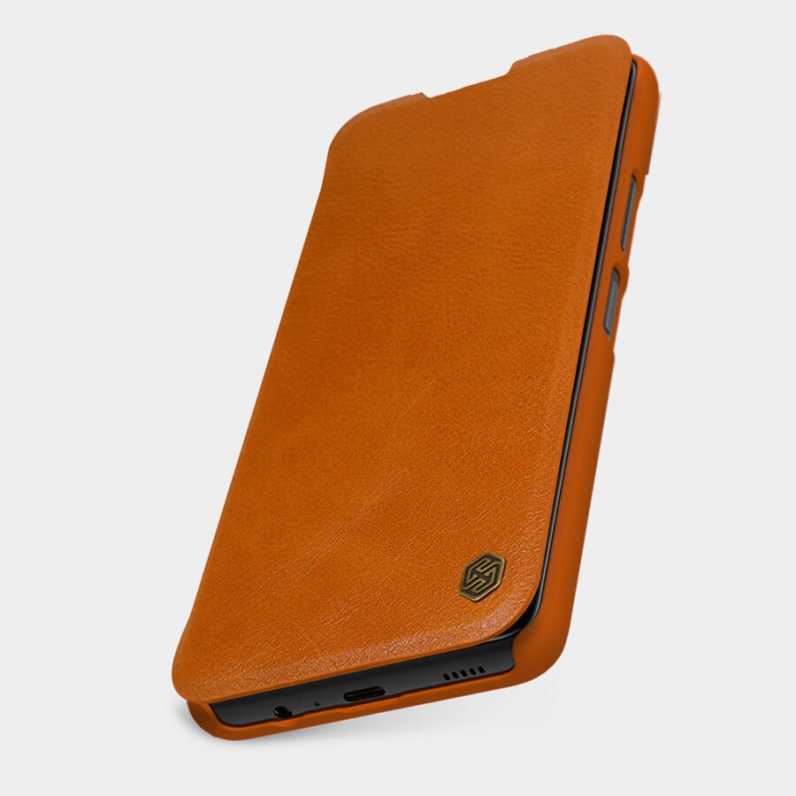 Nillkin Qin Flip Case til Xiaomi Redmi Note 11T/11S/11 5G & Poco M4 Pro 5G - Sort