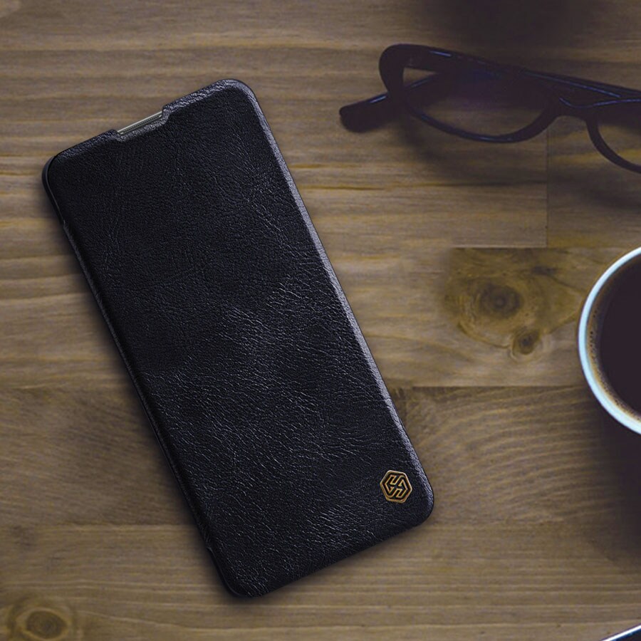 Nillkin Qin Flip Case til Xiaomi Redmi Note 11T/11S/11 5G & Poco M4 Pro 5G - Sort