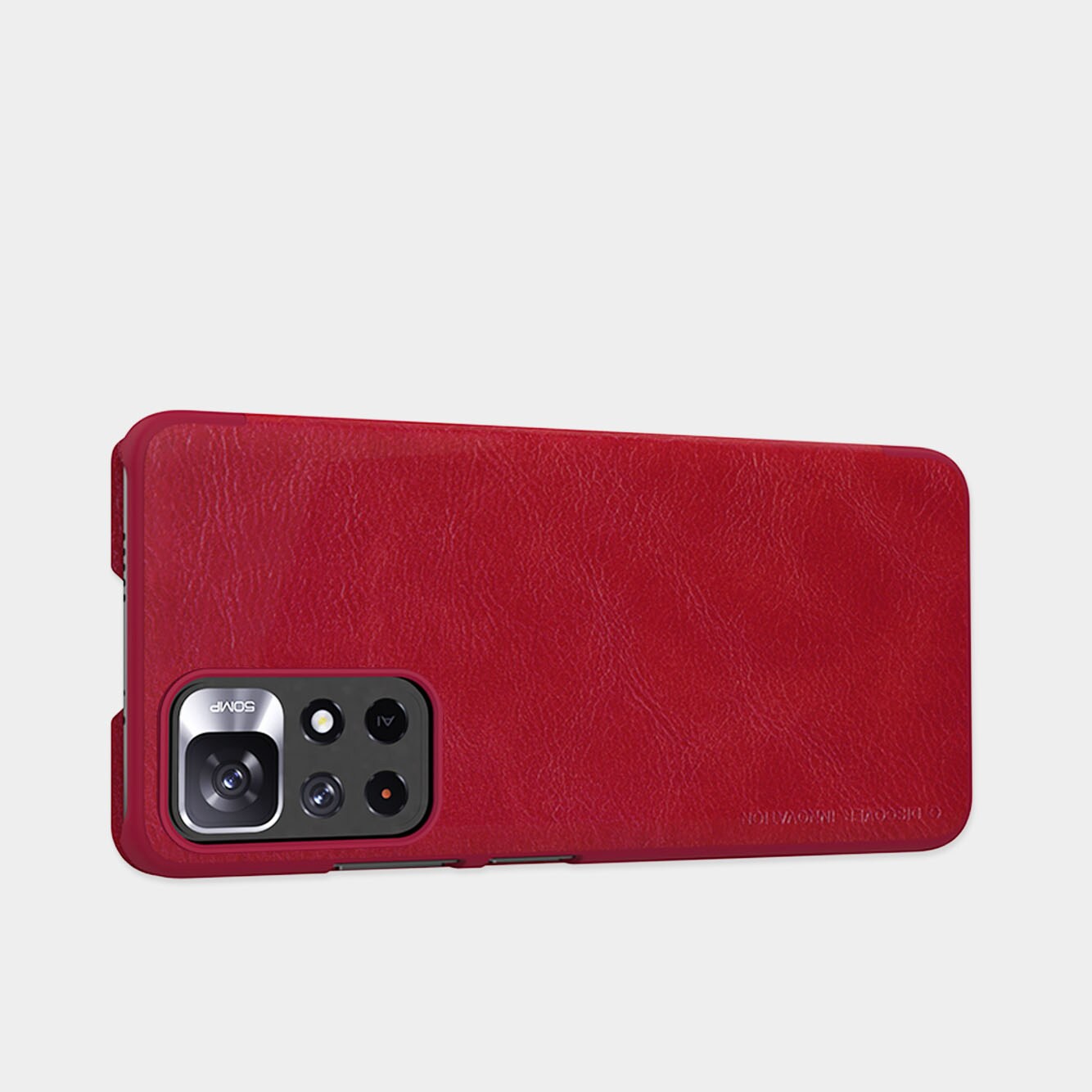 Nillkin Qin Flip Case til Xiaomi Redmi Note 11T/11S/11 5G & Poco M4 Pro 5G - Sort