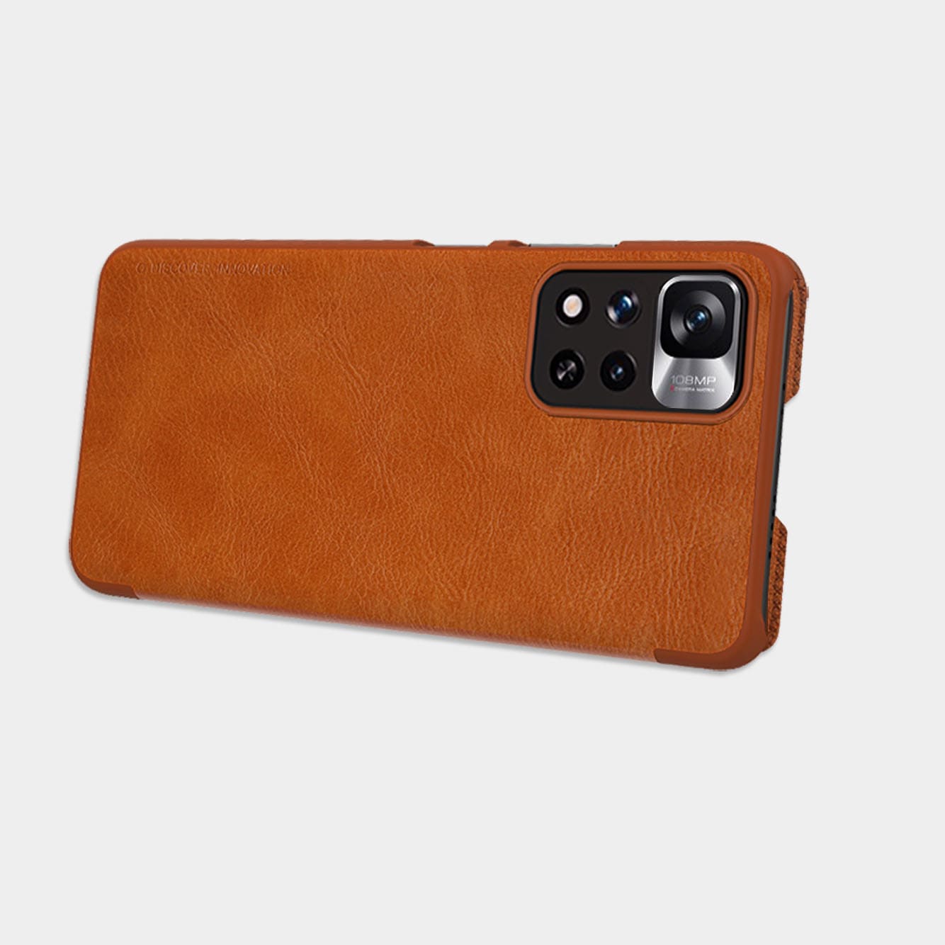 Nillkin Qin Case for Xiaomi Redmi Note 11 Pro+/Pro, Mi11i HyperCharge - Black Flip Holster Cover