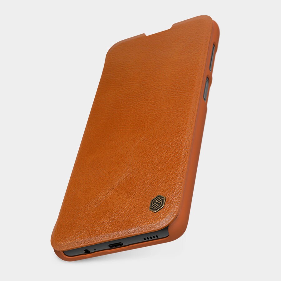Nillkin Qin Case for Xiaomi Redmi Note 11 Pro+/Pro, Mi11i HyperCharge - Black Flip Holster Cover