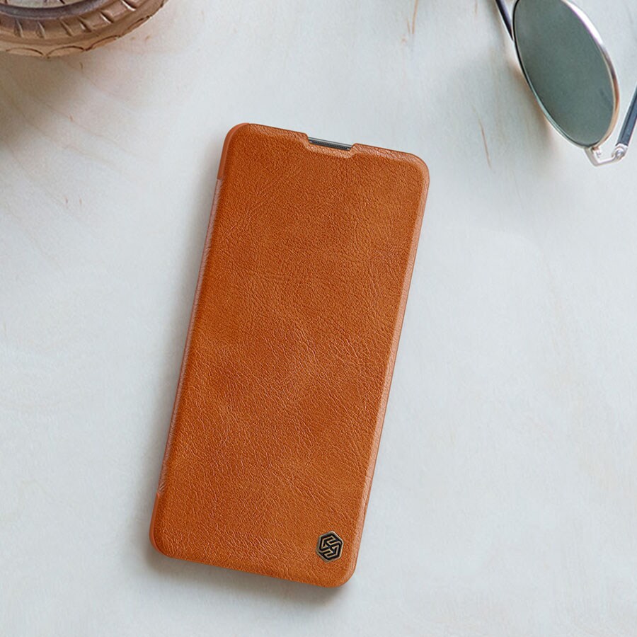 Nillkin Qin Case for Xiaomi Redmi Note 11 Pro+/Pro, Mi11i HyperCharge - Black Flip Holster Cover
