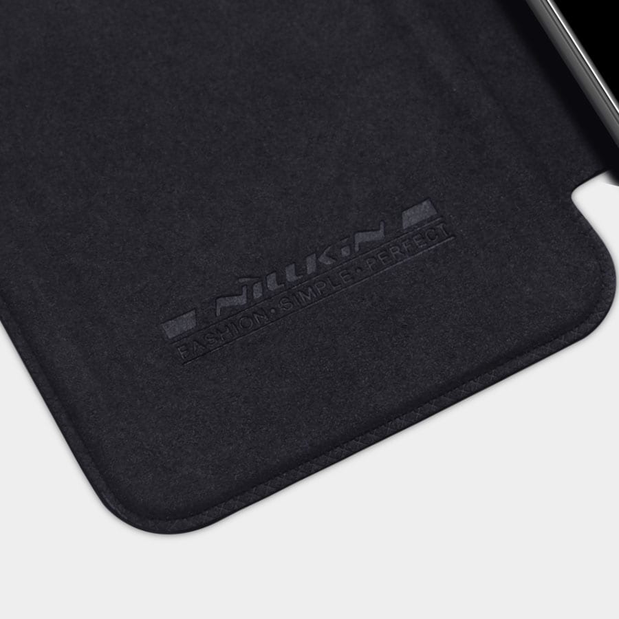 Nillkin Qin Case for Xiaomi Redmi Note 11 Pro+/Pro, Mi11i HyperCharge - Black Flip Holster Cover