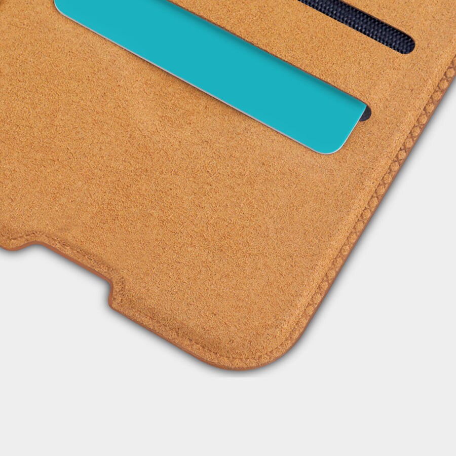 Nillkin Qin Case for Xiaomi Redmi Note 11 Pro+/Pro, Mi11i HyperCharge - Black Flip Holster Cover