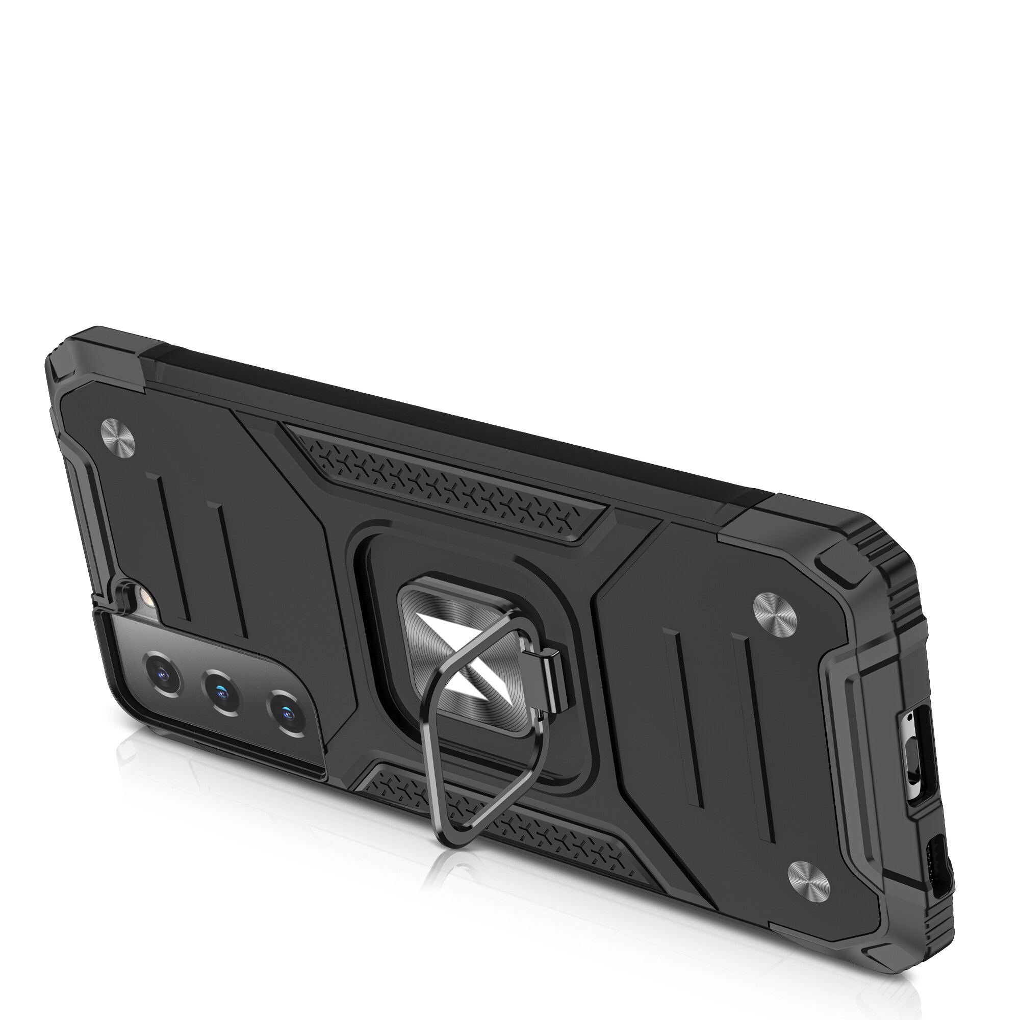 Wozinsky Ring Armor Tough Hybridfodral + Magnetiskt fäste för Samsung Galaxy S22 + (S22 Plus) Blå