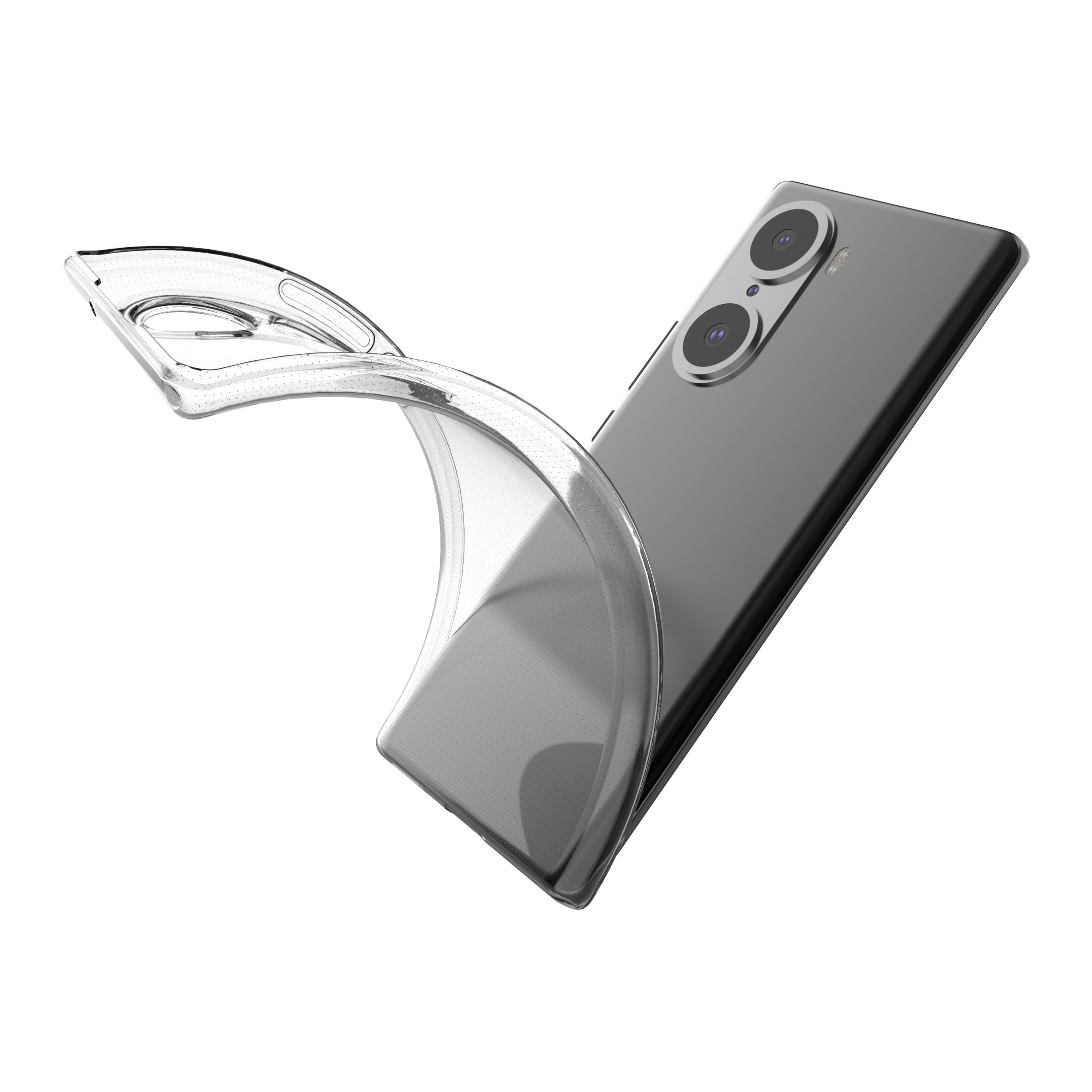 Ultraklart 0,5 mm Honor 60 Pro-gelcover, gennemsigtigt