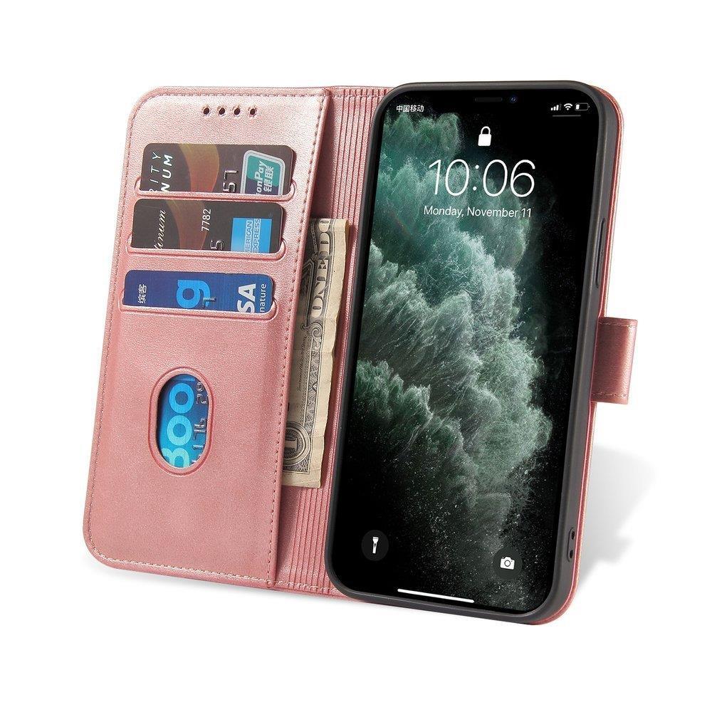 Magnet Etui elegant etui cover med klap og standerfunktion Poco M4 Pro 5G pink