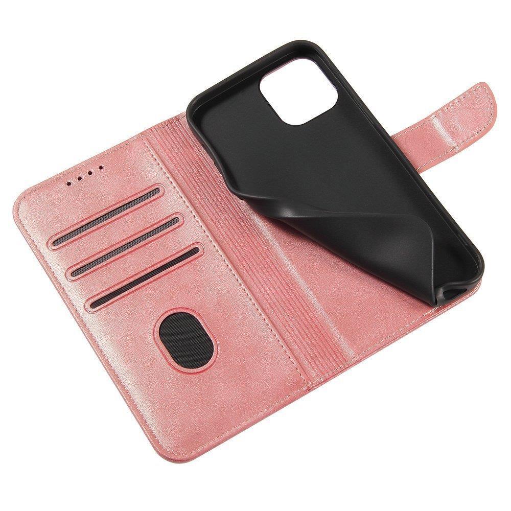Magnet Etui elegant etui cover med klap og standerfunktion Poco M4 Pro 5G pink
