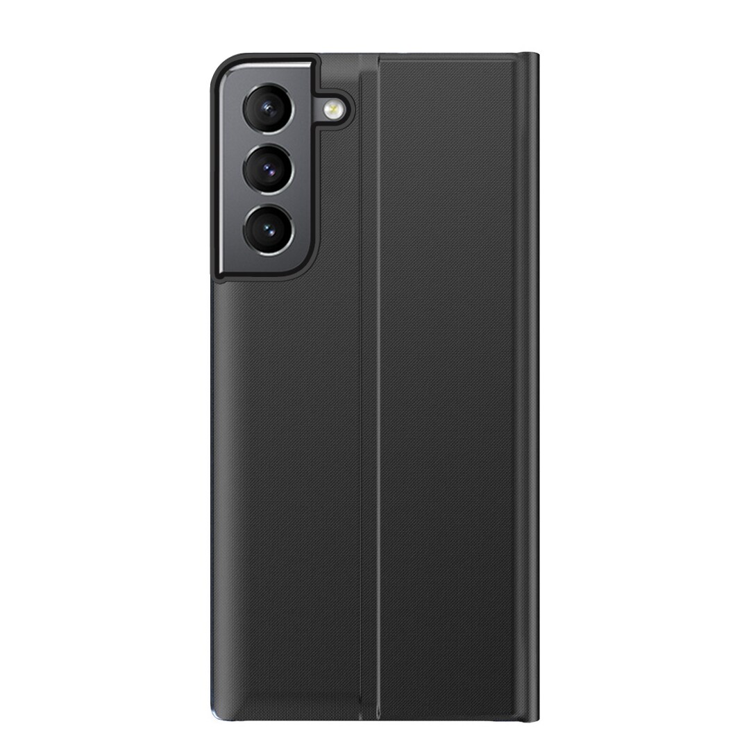 Nyt Sleep Case-cover med standerfunktion til Samsung Galaxy S22 + (S22 Plus) sort