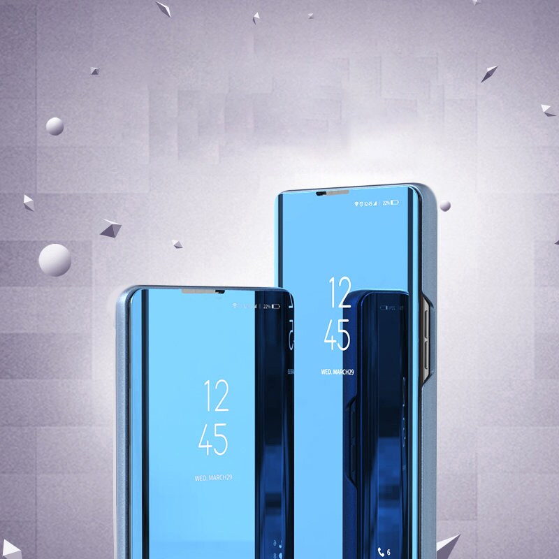 Clear View Case blåt cover til Samsung Galaxy S22 + (S22 Plus)