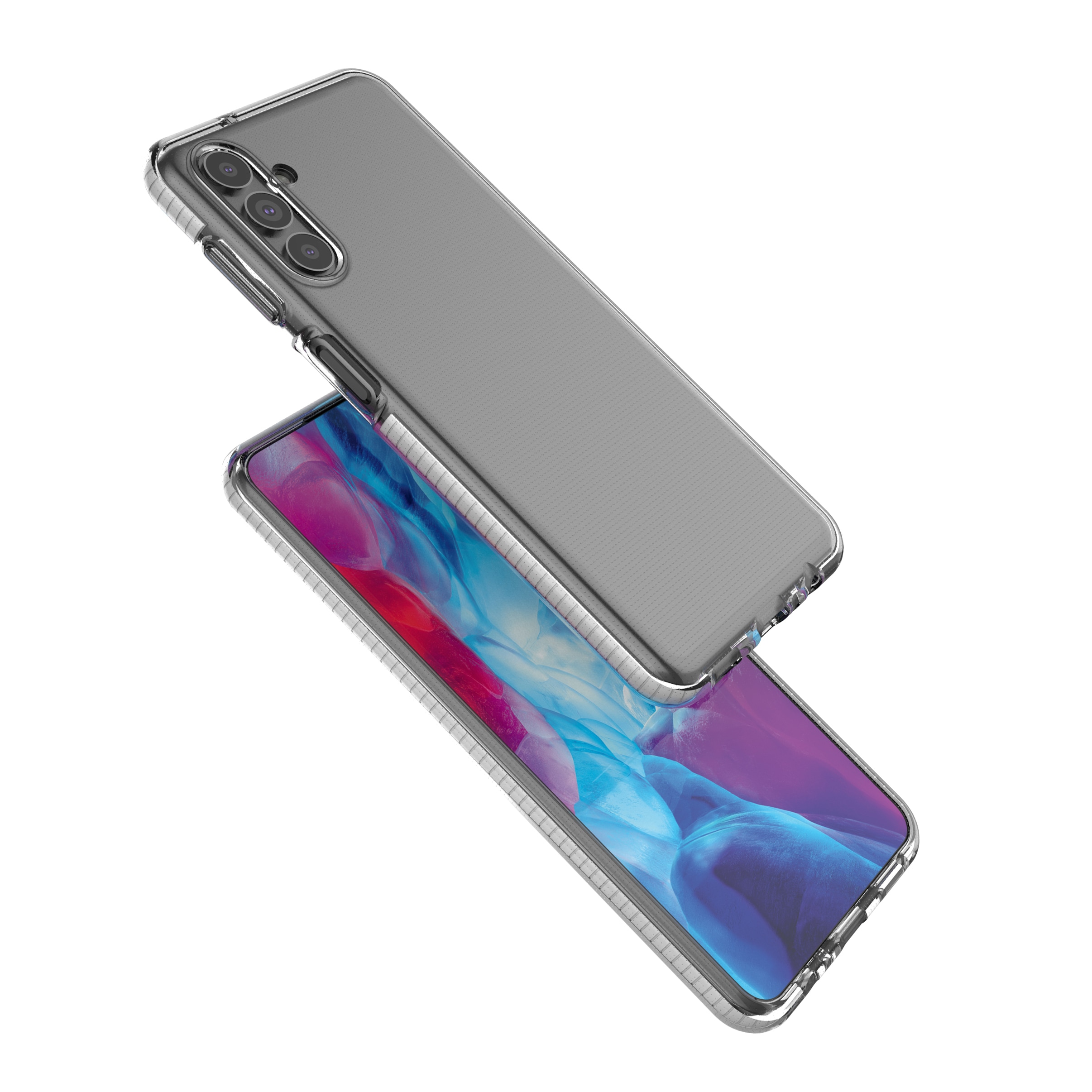 Spring Case Cover Gel Cover med farveramme til Samsung Galaxy A13 5G Light Pink