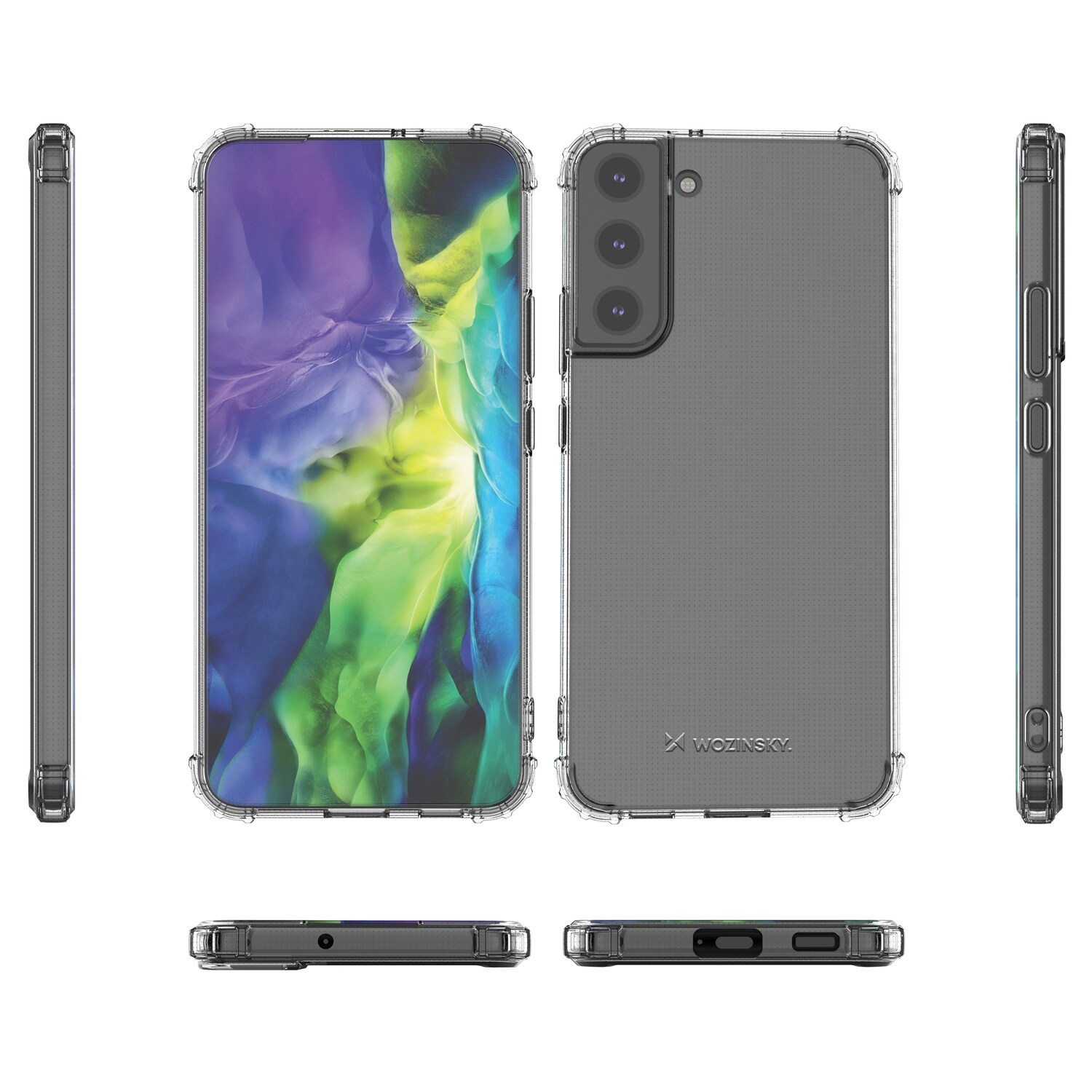 Wozinsky Anti Shock Armored Fodral för Samsung Galaxy S22 + (S22 Plus) transparent