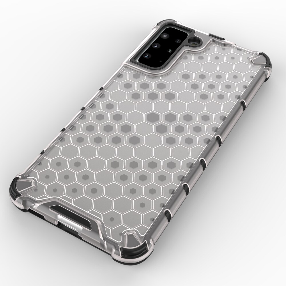 Honeycomb-fodral pansarskydd med en gelram för Samsung Galaxy S22 + (S22 Plus) blå