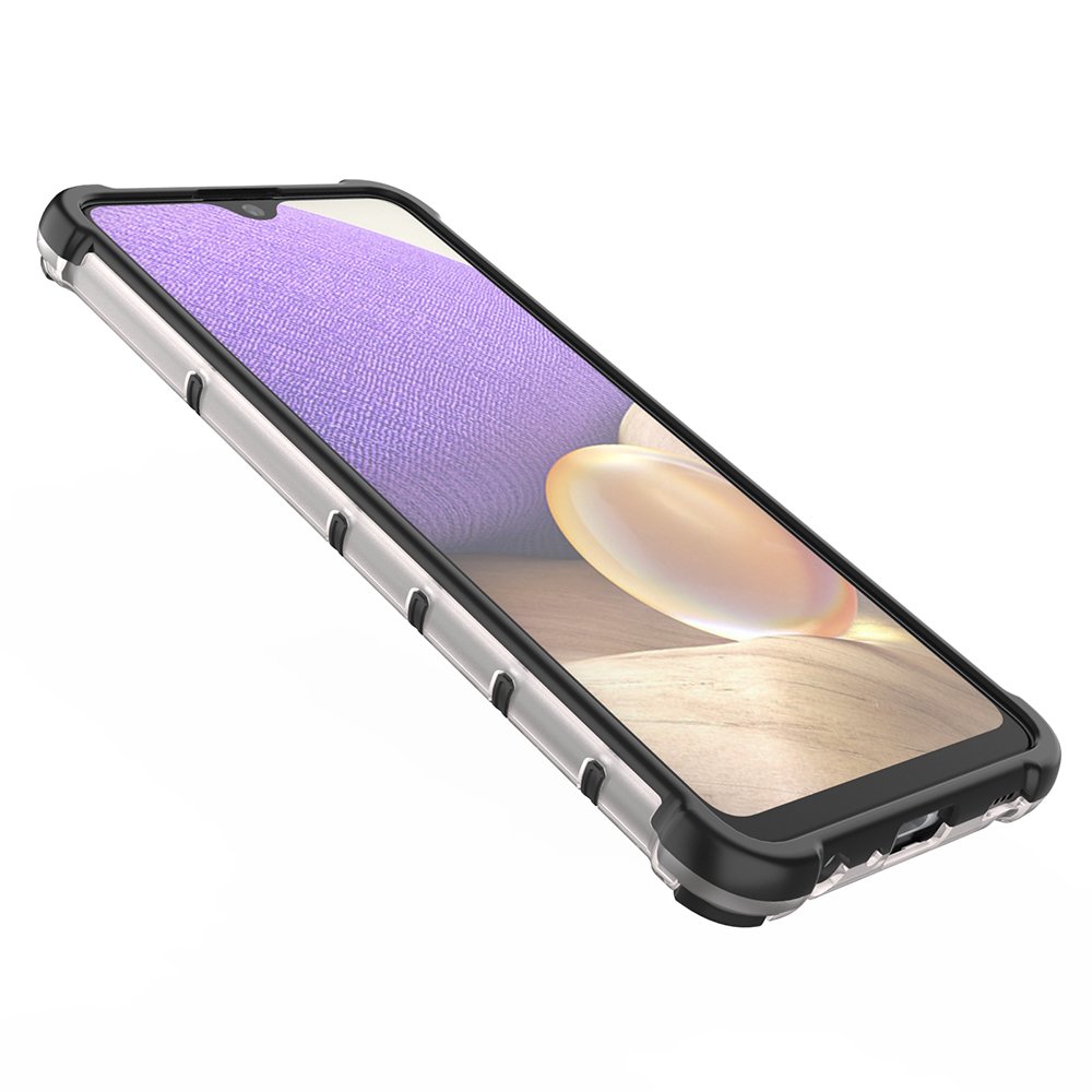 Honeycomb-fodral pansarskydd med en gelram för Samsung Galaxy A03s (166.5) blå