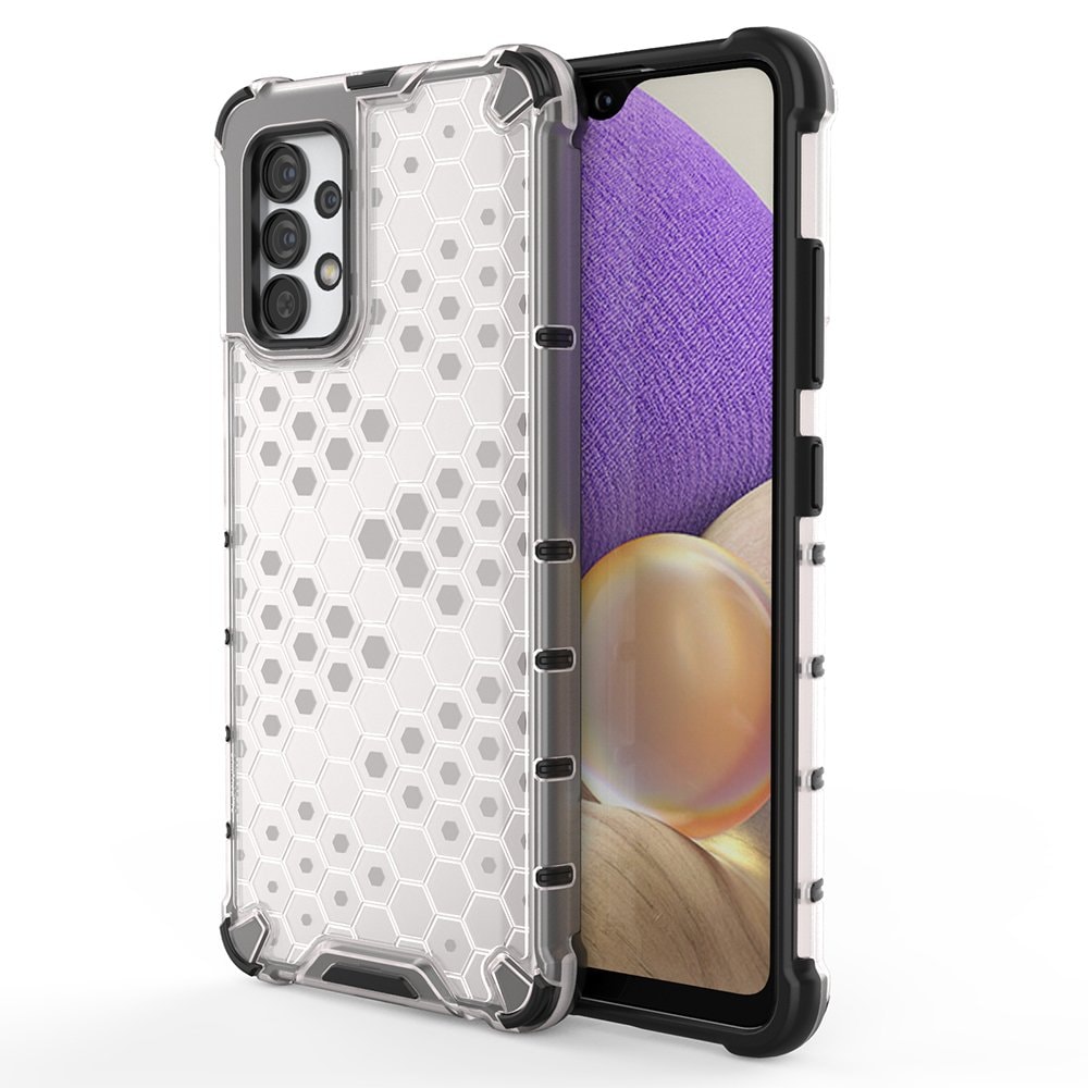 Honeycomb-fodral pansarskydd med en gelram för Samsung Galaxy A13 5G transparent
