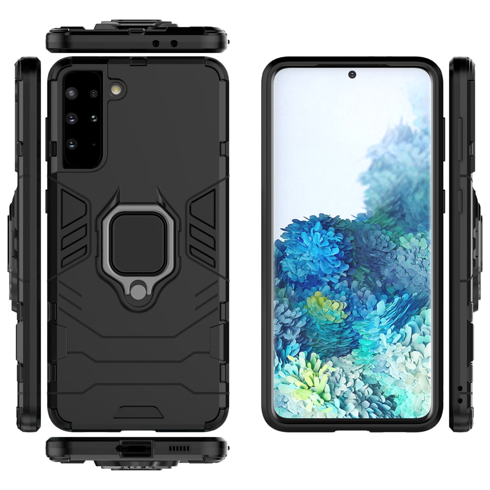 Ring Armor robust hybrid cover + magnetisk holder til Samsung Galaxy S22 + (S22 Plus) sort