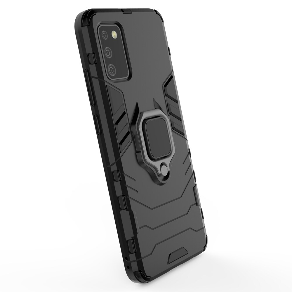 Ring Armor robust hybrid cover + magnetisk holder til Samsung Galaxy A03s (166.5) sort