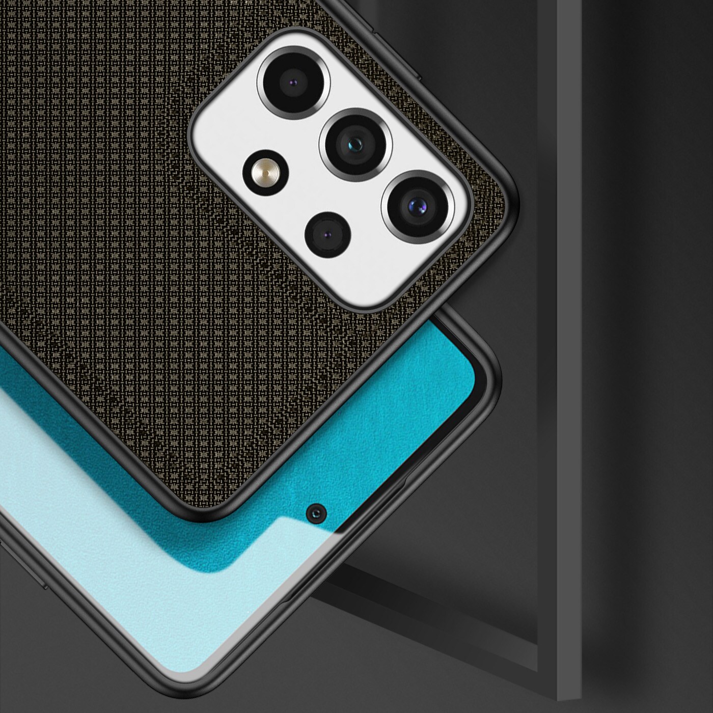 Dux Ducis Fino etui er lavet af nylonmateriale til Samsung Galaxy A73 grøn