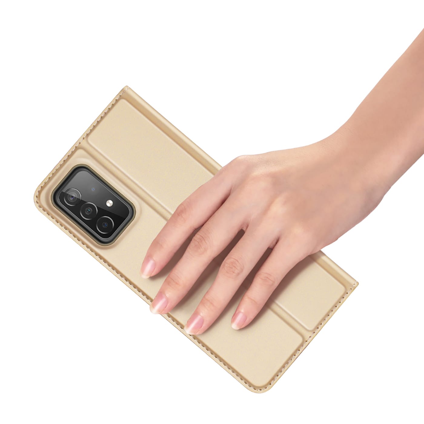Dux Ducis Skin Pro Holster Cover Flip Cover för Samsung Galaxy A73 guld