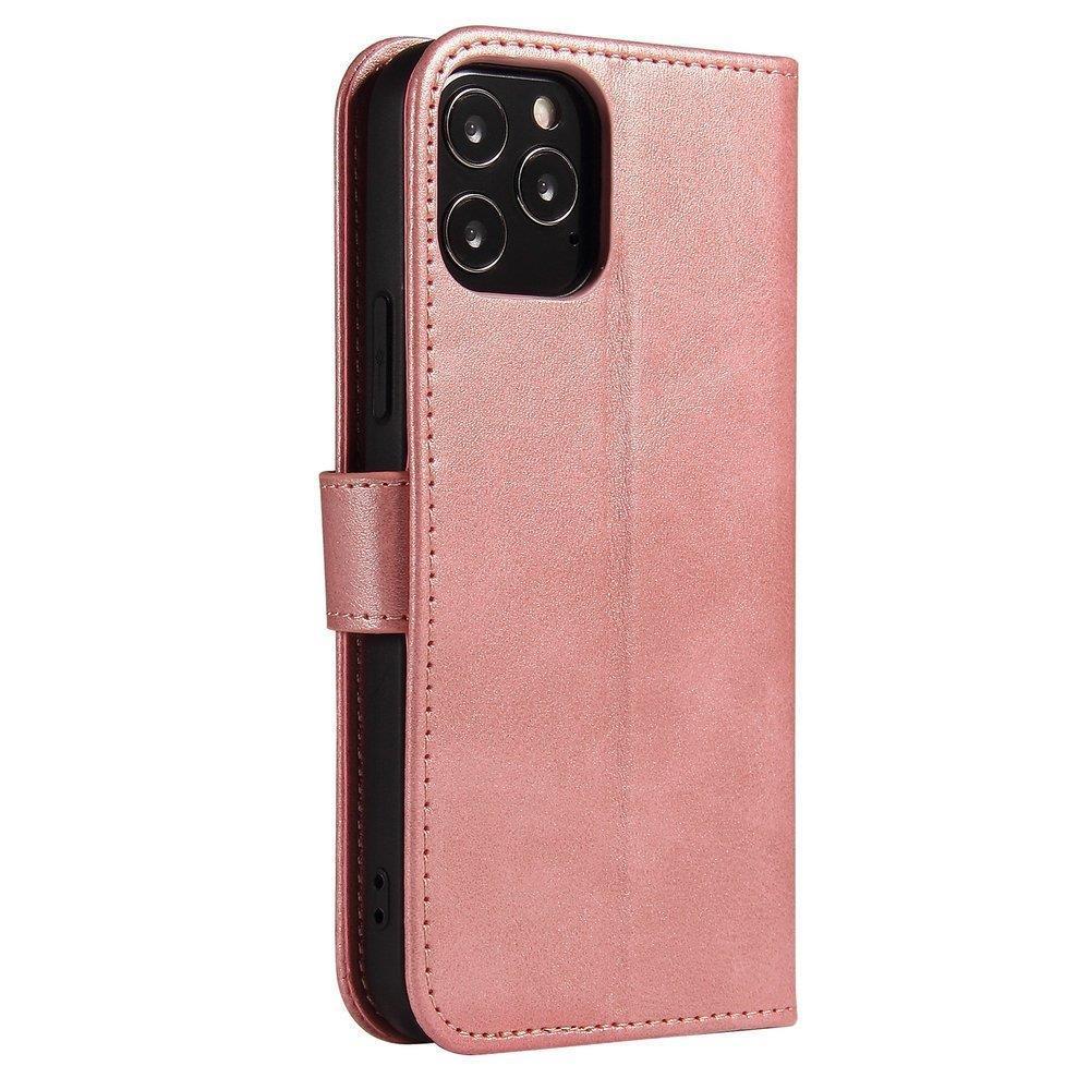 Magnet Etui elegant cover med klap og standerfunktion til Samsung Galaxy A03s (166.5) pink