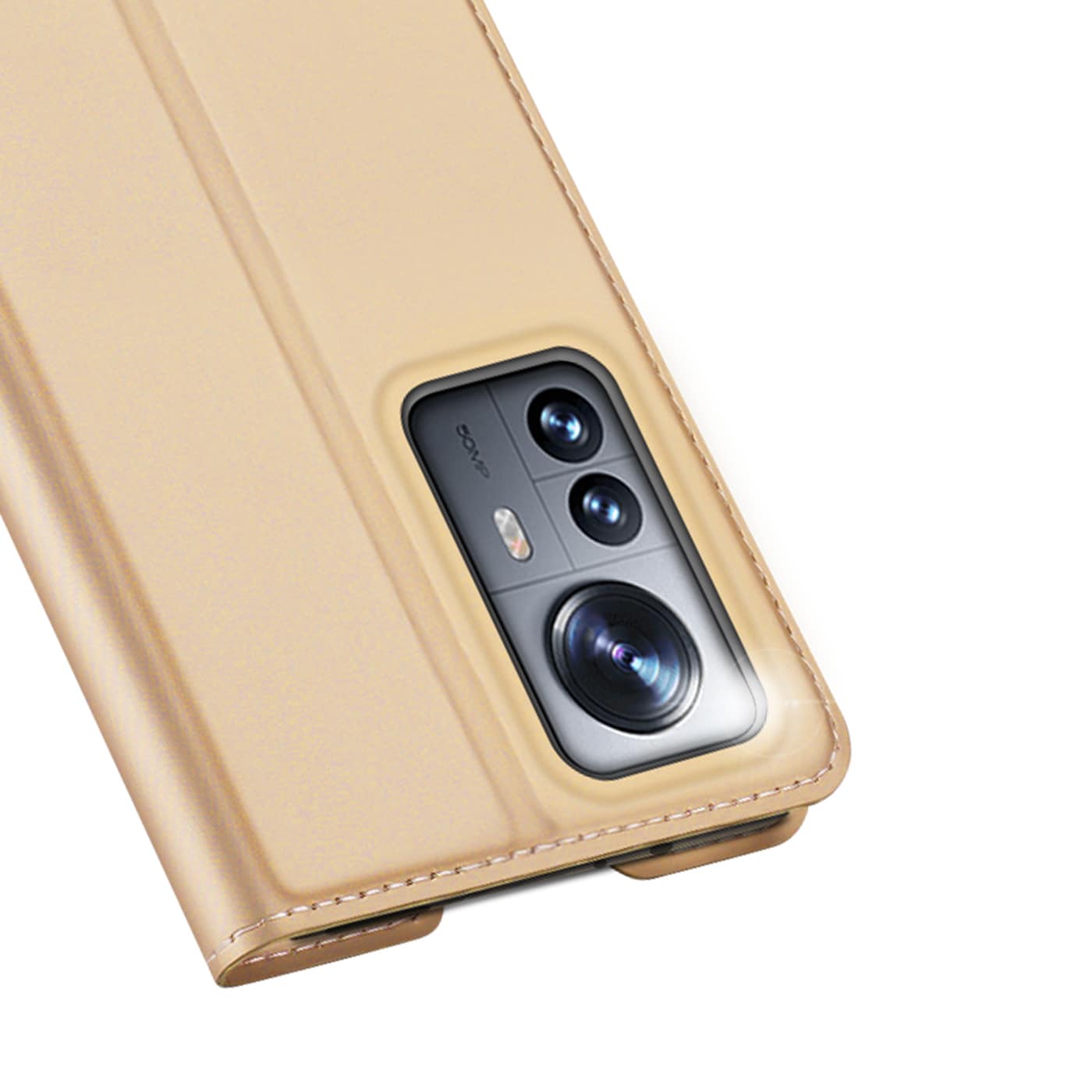 Dux Ducis Skin Pro Holster Cover Flip Cover til Xiaomi 12 Pro guld