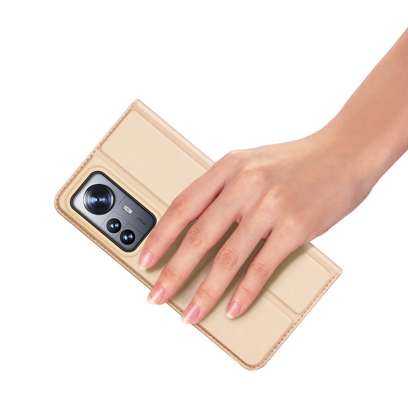 Dux Ducis Skin Pro Holster Cover Flip Cover til Xiaomi 12 Pro guld
