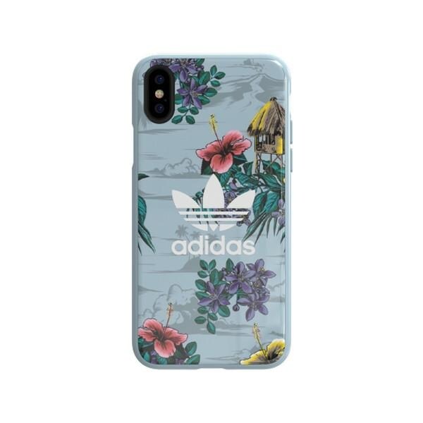 Adidas OR SnapCase Blommigt fodral för iPhone X / Xs - grått