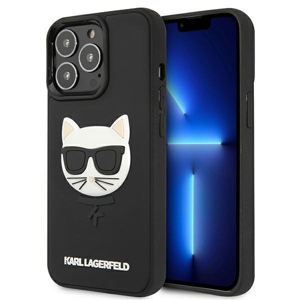 Karl Lagerfeld 3D Rubber Choupette Fodral för iPhone 13 Pro / iPhone 13 - Svart