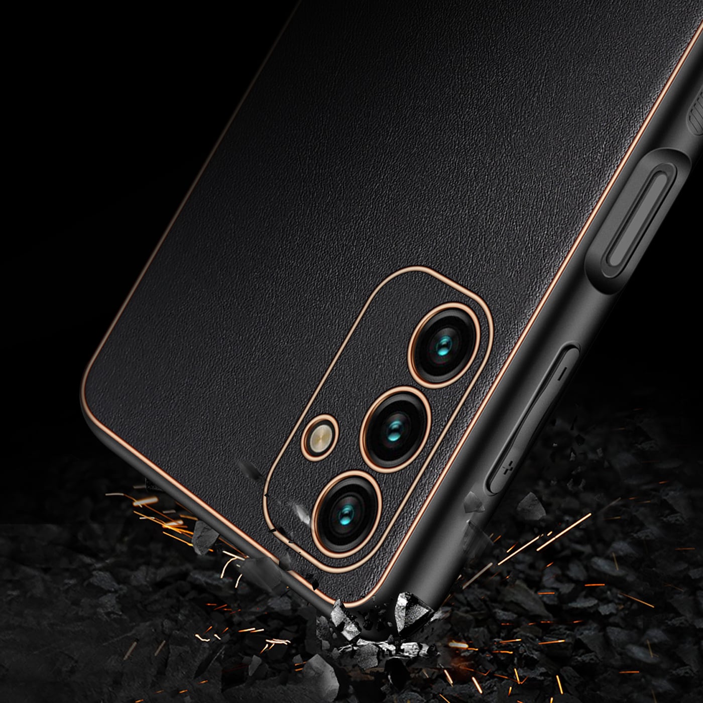 Dux Ducis Yolo elegant cover lavet af økologisk læder til Samsung Galaxy A13 5G sort