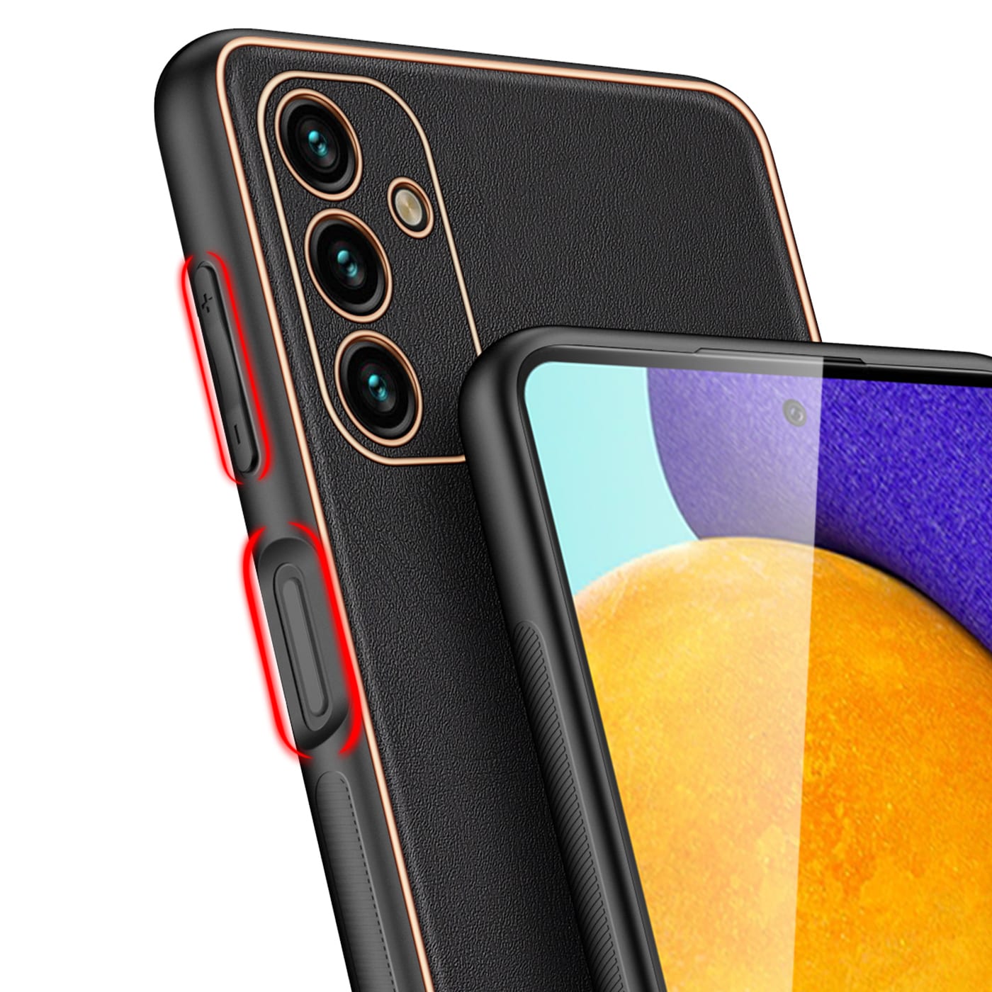 Dux Ducis Yolo elegant cover lavet af økologisk læder til Samsung Galaxy A13 5G sort