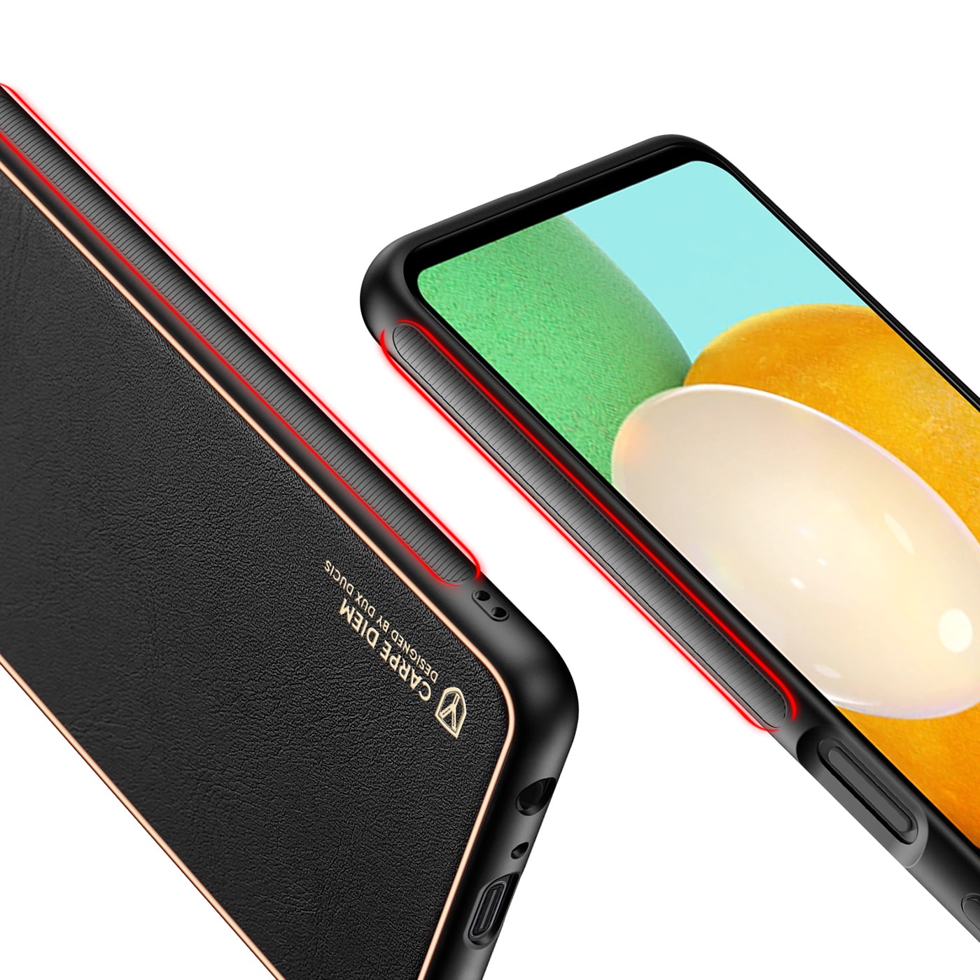 Dux Ducis Yolo elegant cover lavet af økologisk læder til Samsung Galaxy A13 5G sort