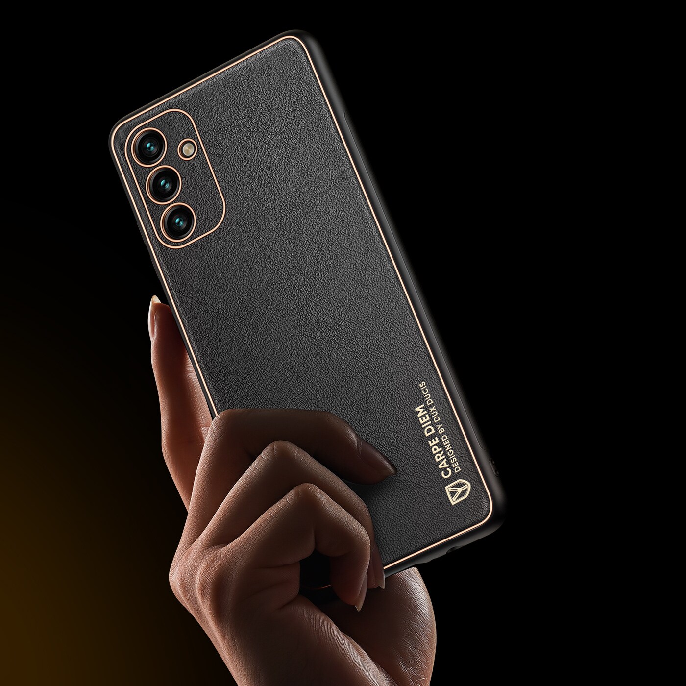 Dux Ducis Yolo elegant cover lavet af økologisk læder til Samsung Galaxy A13 5G sort