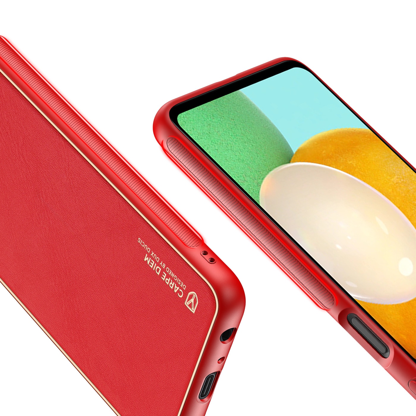 Dux Ducis Yolo elegant cover lavet af økologisk læder til Samsung Galaxy A13 5G rød