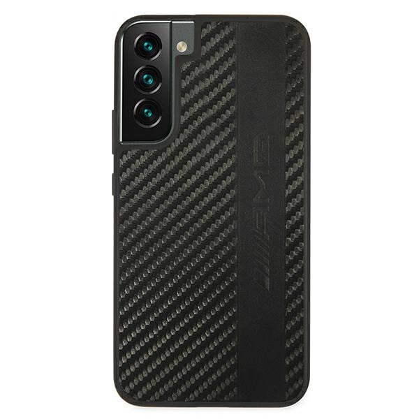 AMG Carbon Stripe&Embossed Fodral till Samsung Galaxy S22+ - Svart