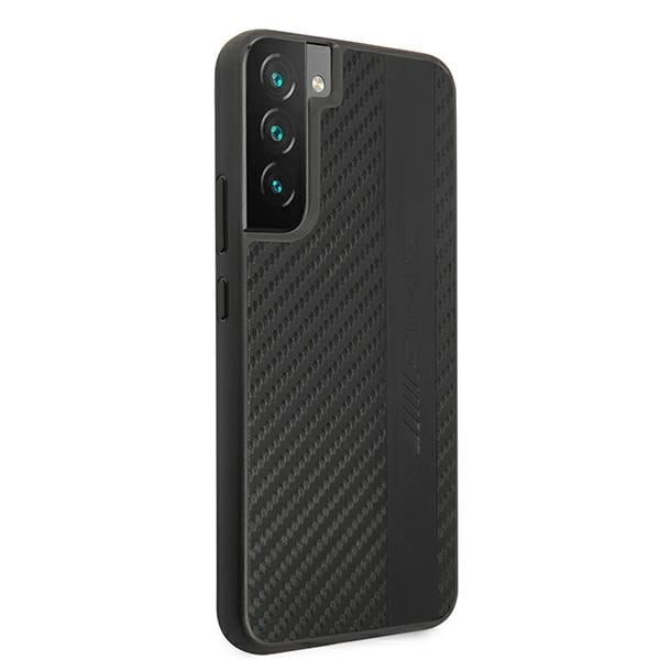 AMG Carbon Stripe&Embossed Fodral till Samsung Galaxy S22+ - Svart