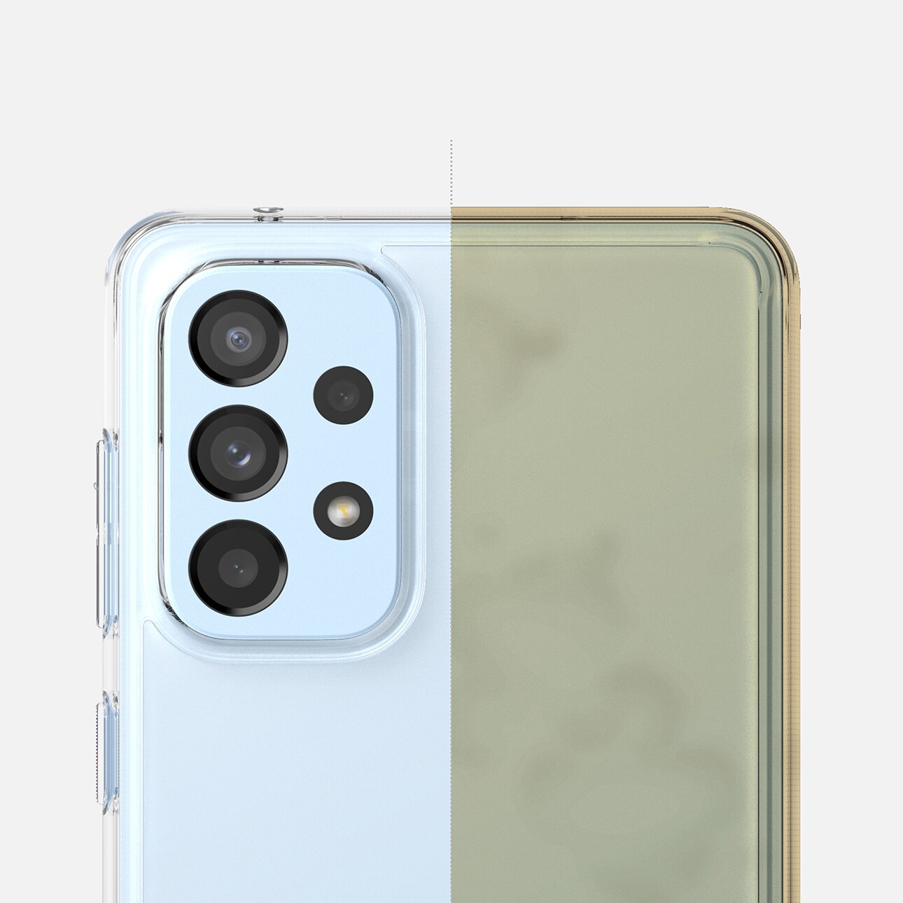 Ringke Fusion tpu-etui med ramme til Samsung galaxy a73 transparent