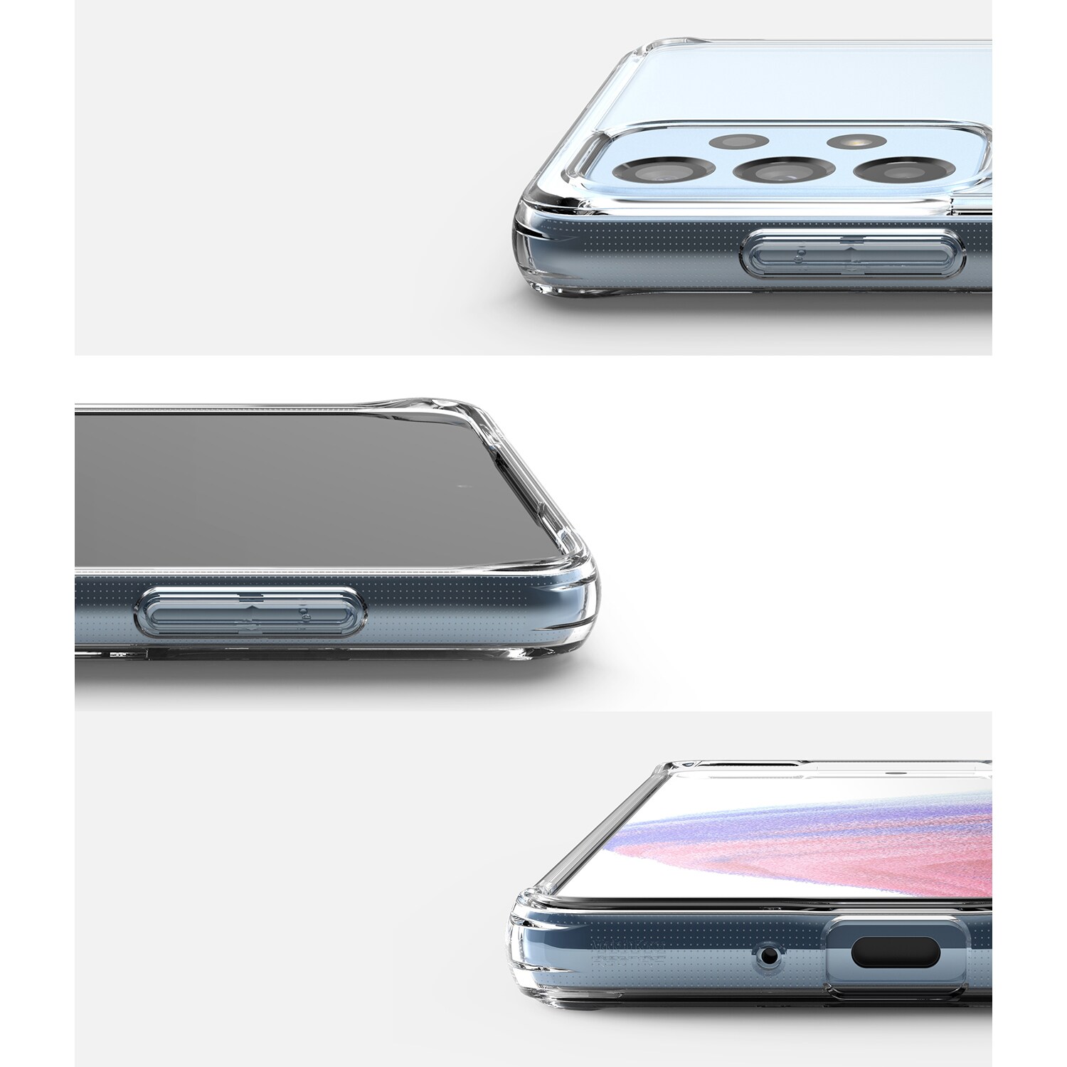 Ringke Fusion tpu-etui med ramme til Samsung galaxy a73 transparent