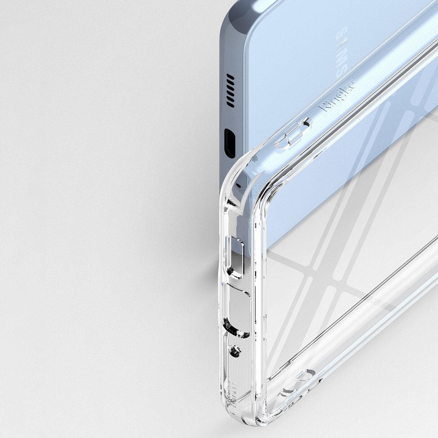 Ringke Fusion tpu-etui med ramme til Samsung galaxy a73 transparent