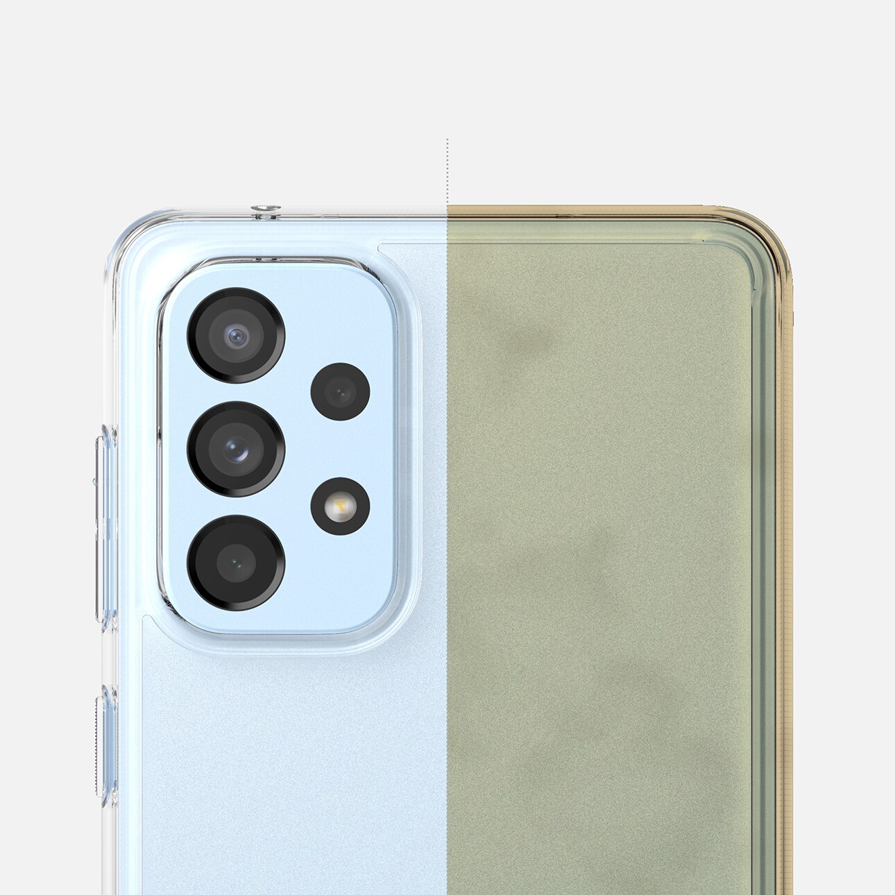 Ringke Fusion Matte tpu-etui med en gennemsigtig Samsung Galaxy A73-gelramme
